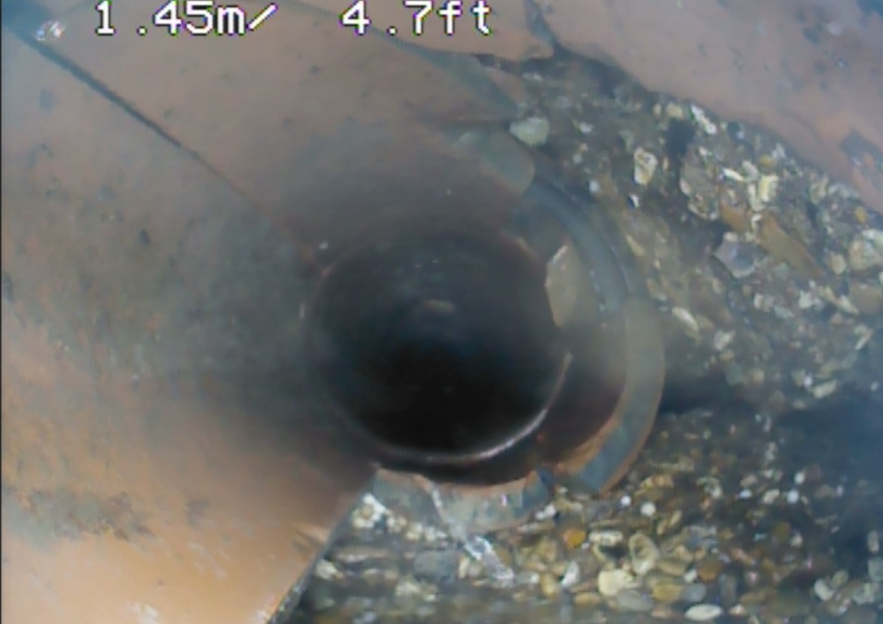 Collapsed pipe