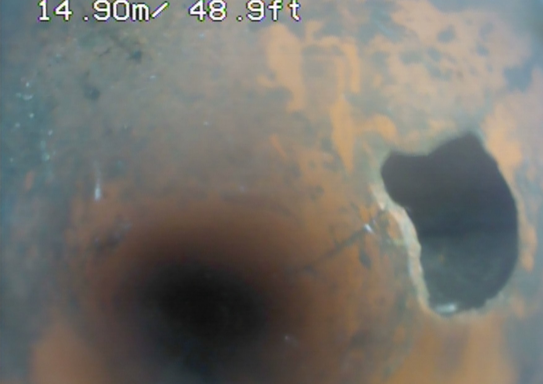 Hole in pipe